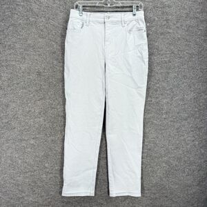 Gloria Vanderbilt Jeans Women 6 Gray Denim Light Wash High Rise Amanda Pockets